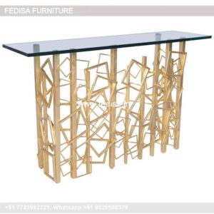 Half Moon Marble Table Foldable Sofa Table Pin Leg Console Table