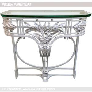 Hand Carved Console Table Vintage Sofa Table Ultra Slim Console Table