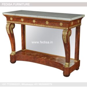 Carressa Console Table Brass And Glass Console Table White Gold Console Table