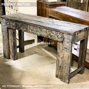 8 Foot Console Table Tv Table Unit Raw Wood Console Table