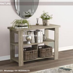 150cm Console Table Tv Table Unit Raw Wood Console Table