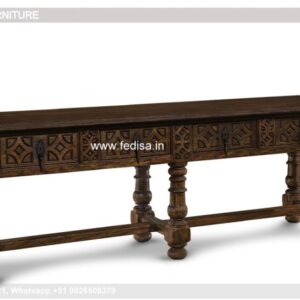 White Half Moon Console Table Teak Wood Console Table Caracole Console Table