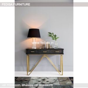 Cross End Console Table Metal Console Table With Drawers 2821 Inch Console Table