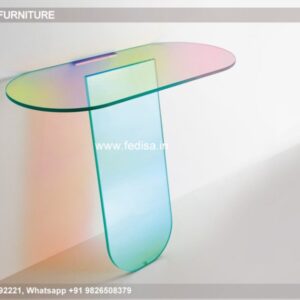 Green Console Foldable Sofa Table Pin Leg Console Table