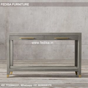 Coastal Entryway Table Skirted Console Table Espresso Sofa Table