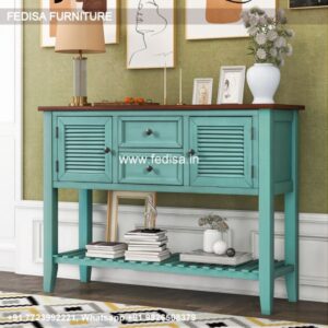 Wood Half Moon Console Table Vintage Sofa Table Ultra Slim Console Table