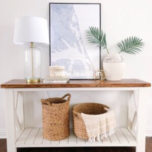 Curved Sofa Table Corner Tv Tables Transitional Console Table