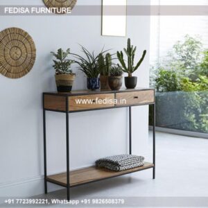 Light Wood Console Table Two Drawer Console Table Crystal Mirrored Console Table