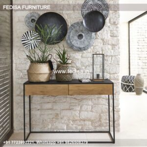 Boho Console Table Teak Wood Console Table Caracole Console Table