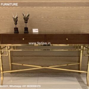 Slim Console Table Fabindia Console Table Half Moon Mirrored Console Table