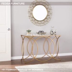 Behind Couch Table Bohemian Console Table Half Round Side Table