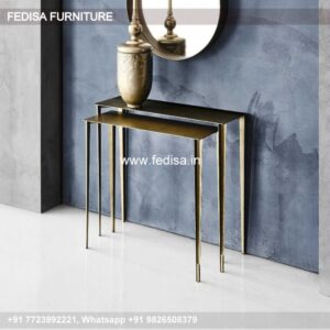 Leick Console Table Small Half Moon Console Table Carved Wood Console Table