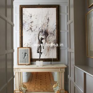 White Console Dressing Table Beige Console Table Foyer Entry Table