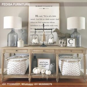 Wood Mirrored Console Table White Metal Console Table Vintage Entry Table