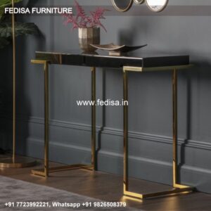 Sophie Mirrored Console Table Low Profile Console Table Short Sofa Table