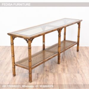 Brass Entry Table Floating Entry Table Live Edge Wood Console Table