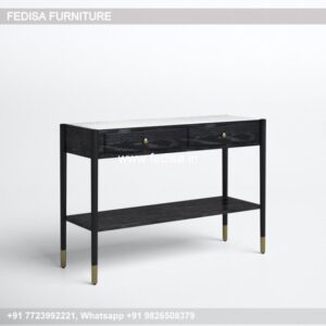 White Console With Drawers Antique Brass Console Table Walker Edison Console Table