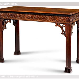 Gold Leaf Console Table Antique Brass Console Table Walker Edison Console Table