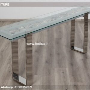 Marble Entrance Table Small Half Moon Console Table Carved Wood Console Table