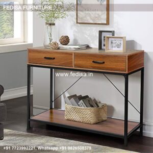 Marble Top Foyer Table Cypress Root Console Table Shaker Console Table