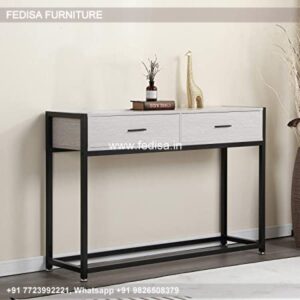 Skinny Table With Drawers 126 Inch Sofa Table White Foyer Table