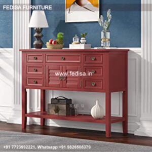 Hafley Two Drawer Console Table Antique Brass Console Table Walker Edison Console Table