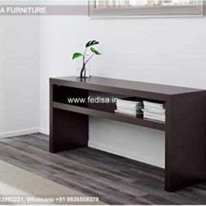 Curved Console Antique Brass Console Table Walker Edison Console Table