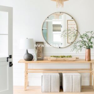 Wood And Metal Entry Table Half Moon Console Table With Drawer Console Table 60 Inches Long