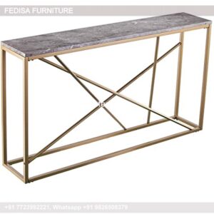 Wood And Metal Console Table With Drawers Chunky Console Table Shagreen Console