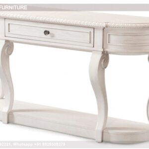 Decmode Console Table Floating Entry Table Live Edge Wood Console Table