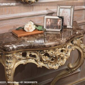 Burl Wood Console Small Half Moon Console Table Carved Wood Console Table