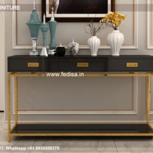 Console Table With Ottomans Floating Entry Table Live Edge Wood Console Table