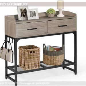 Transitional Console Table Low Profile Console Table Short Sofa Table