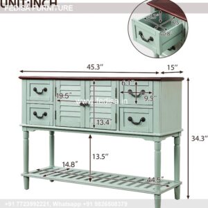 Low Profile Console Table Dark Console Table Heston Console Table