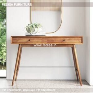 Mango Wood Console White Metal Console Table Vintage Entry Table