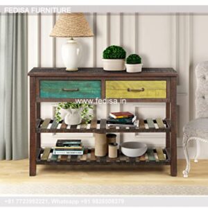 Bookshelf Console Table Grasscloth Console Dark Blue Console Table