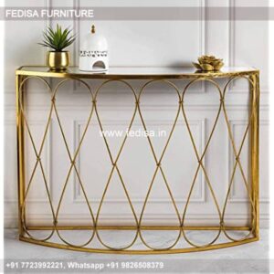 Long Entryway Table White Metal Console Table Vintage Entry Table