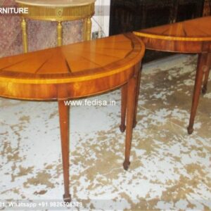 Half Moon Side Table Dark Console Table Heston Console Table