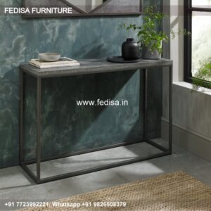 Half Circle Hall Table Small Corner Console Table Glasgow Metal Console Table