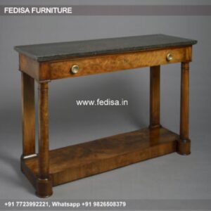 Wood Beam Console Table Mission Style Console Table Solid Wood Entry Table