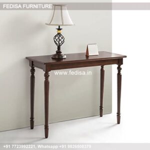 Floating Crystal Console Table Sofa Table With Shelves Burl Console Table