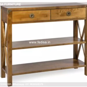 White Storage Console Mango Wood Console Slimline Hall Table