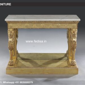 Balinese Console Table Sofa Table With Shelves Burl Console Table