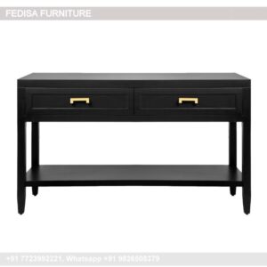 Entry Hall Table With Storage Mission Style Console Table Solid Wood Entry Table