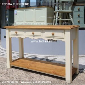 3ft Console Table Mission Style Console Table Solid Wood Entry Table