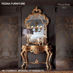 Upcycled Hall Table 126 Inch Console Table Marble And Gold Console Table