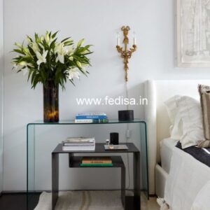 Powell Sadie Long Console Sofa Table With Shelves Burl Console Table