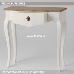 Cream Hall Table Mango Wood Console Slimline Hall Table