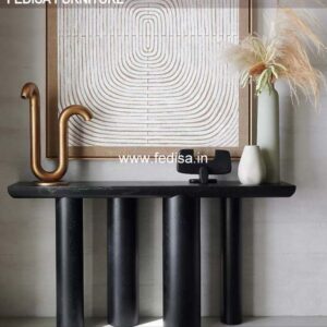 Burl Console Mission Style Console Table Solid Wood Entry Table