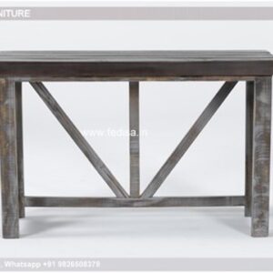 Amish Sofa Table 100cm Console Table Gold Metal Console Table